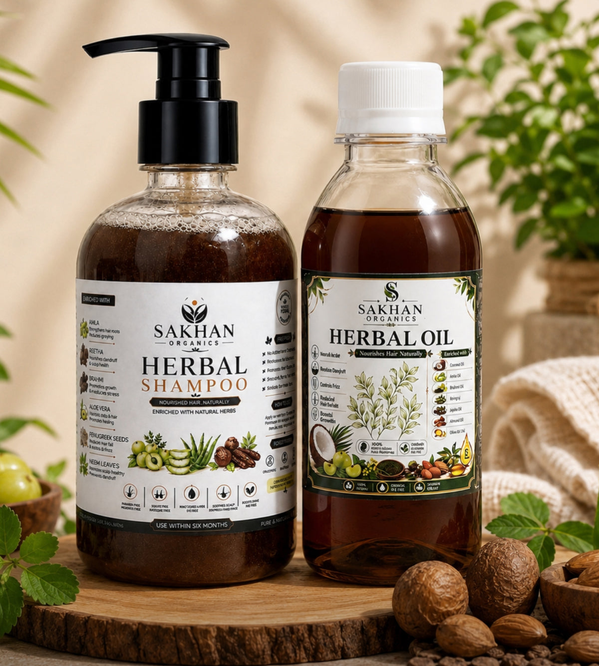2 in 1 Deal (Herbal Shampoo + Herbal Oil)